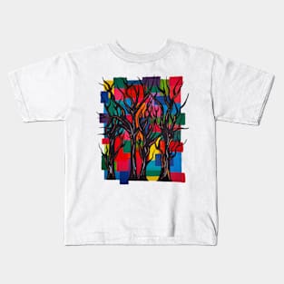 Abstract Forest Kids T-Shirt